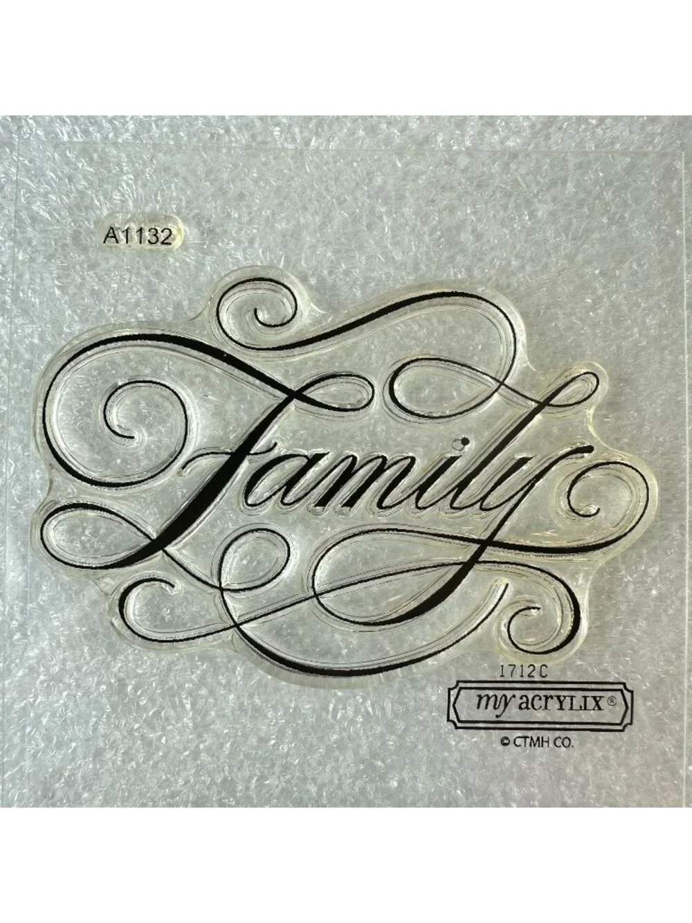 My Acrylix Family Decorative Stamp a1132 Seal Family